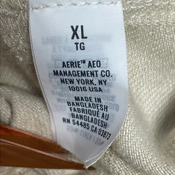 Aerie Twill V Skirt Linen Blend XL - Picture 10 of 13